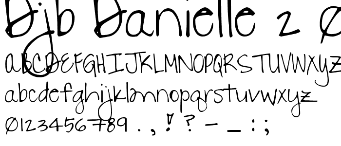 DJB DANIELLE 2.0 font